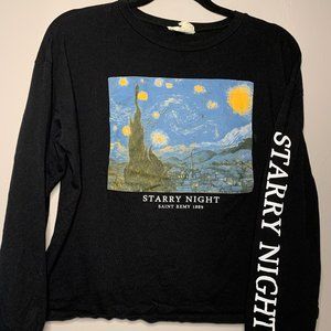 Starry Night Long Sleeve French Pastry Tee